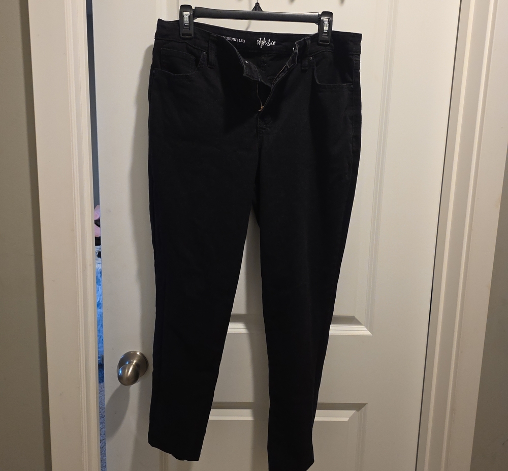 Style & Co. Black Skinny Jeans